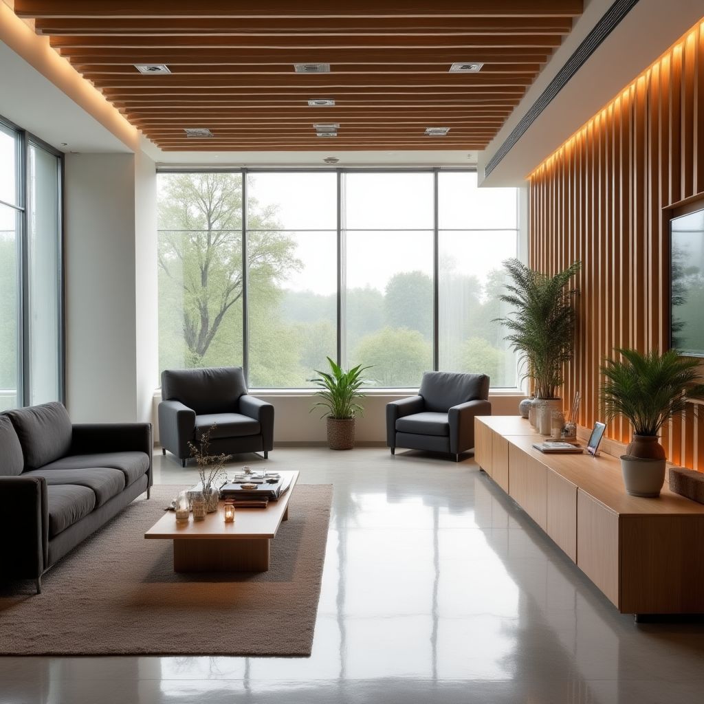 Sala de espera cómoda